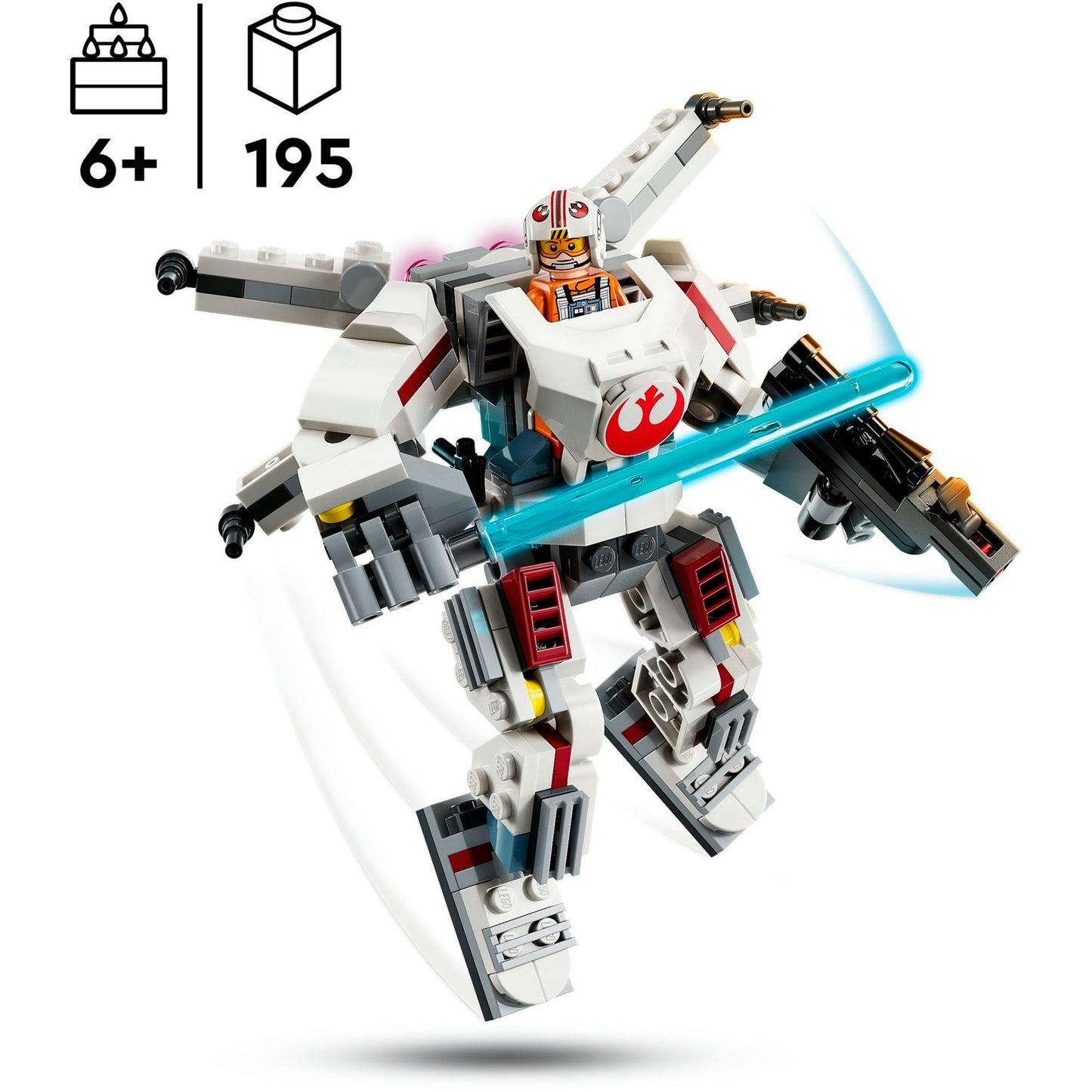 LEGO 75390 Star Wars Luke Skywalkers X-Wing Mech, Konstruktionsspielzeug