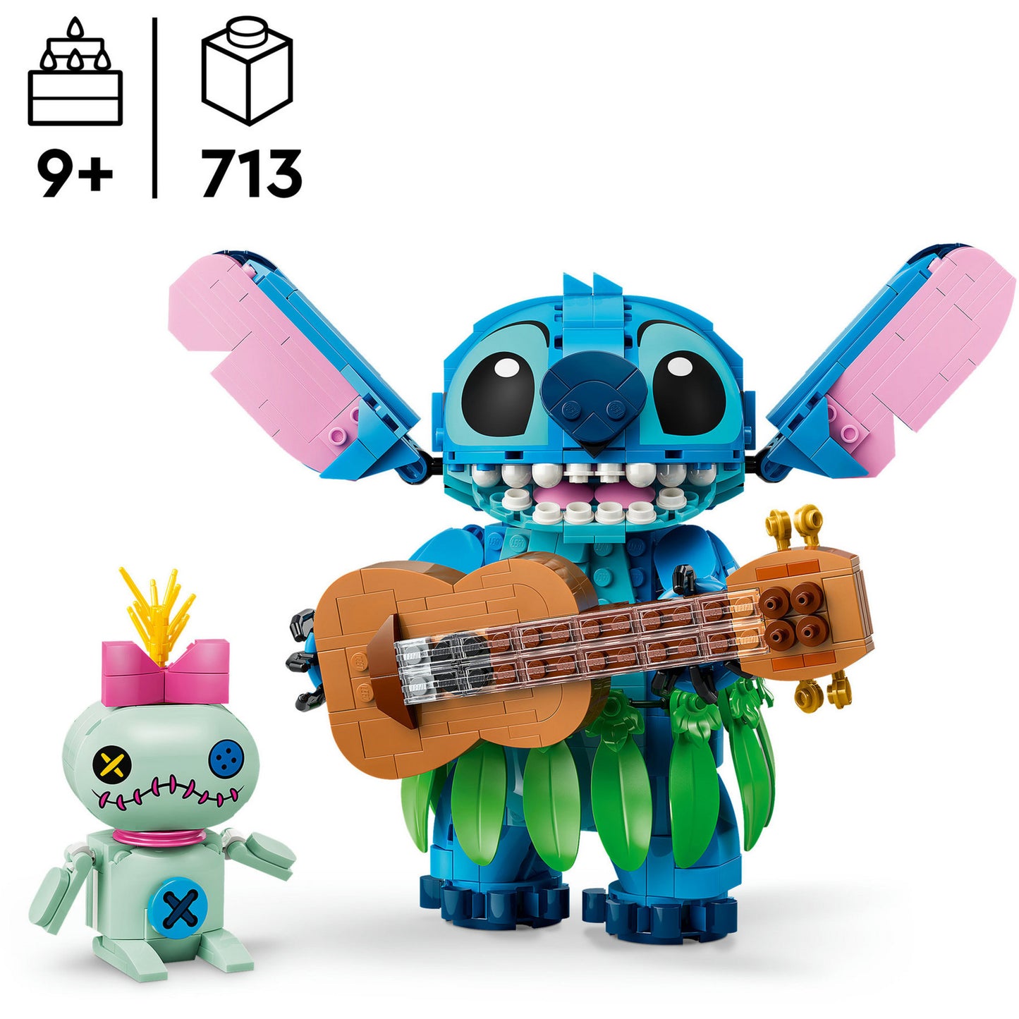 43296 Disney Classic Stitch und Scrump, Konstruktionsspielzeug