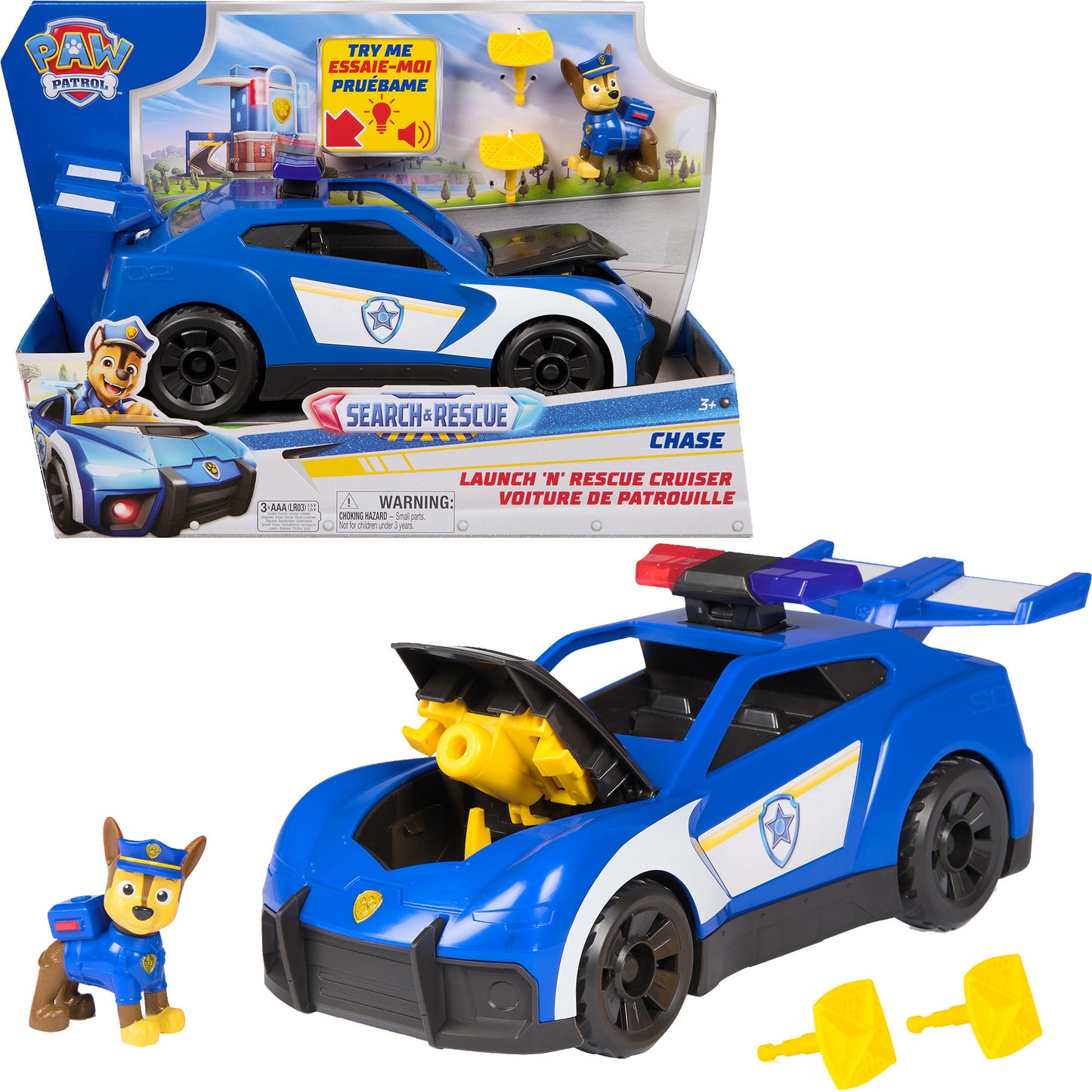 Paw Patrol - Search & Rescue: Launch N Rescue Cruiser Fahrzeug, Spielfahrzeug