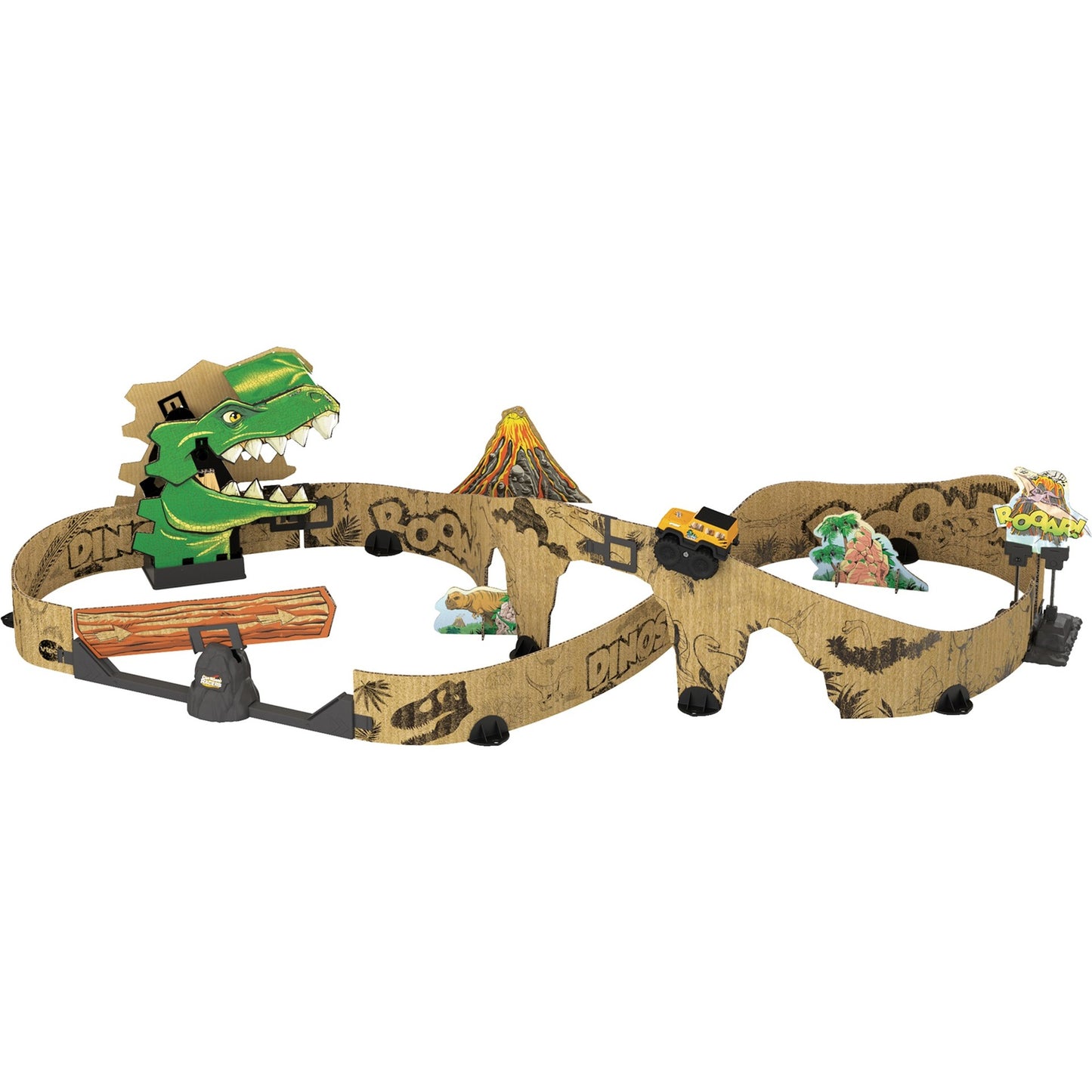 VTech Car-Board Racers - Dino-Adventure Set, Bahn