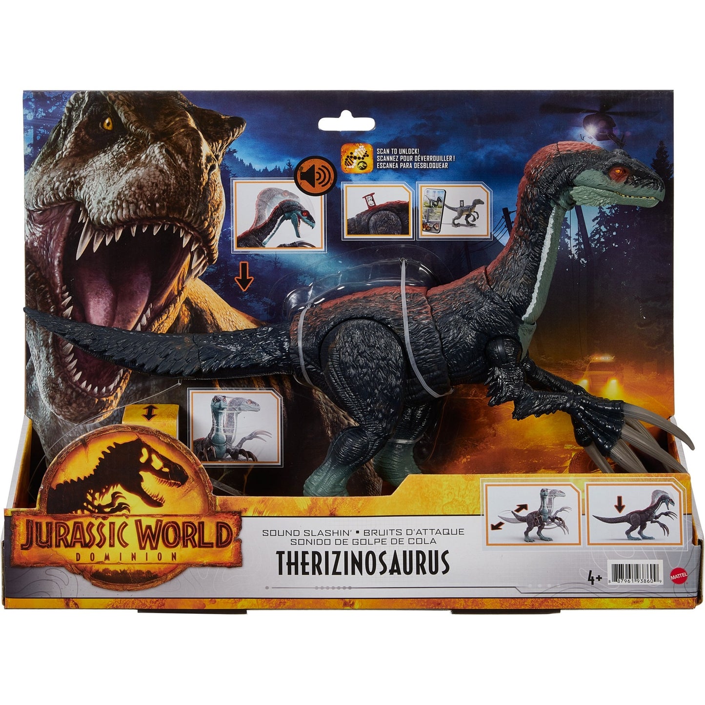 Mattel Jurassic World Sound Slashin' Therizinosaurus