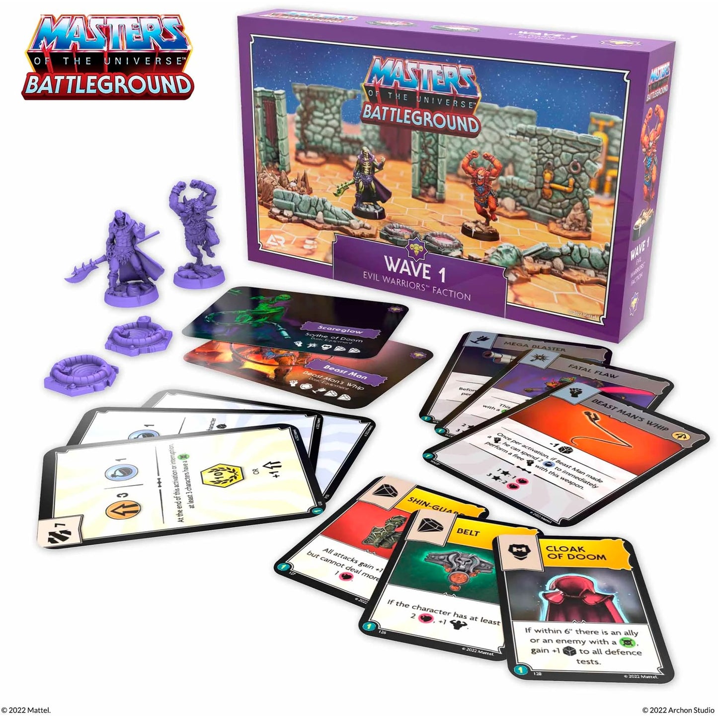 Asmodee Masters of the Universe: Battleground Wave 1 - Evil Warriors-Fraktion, Brettspiel