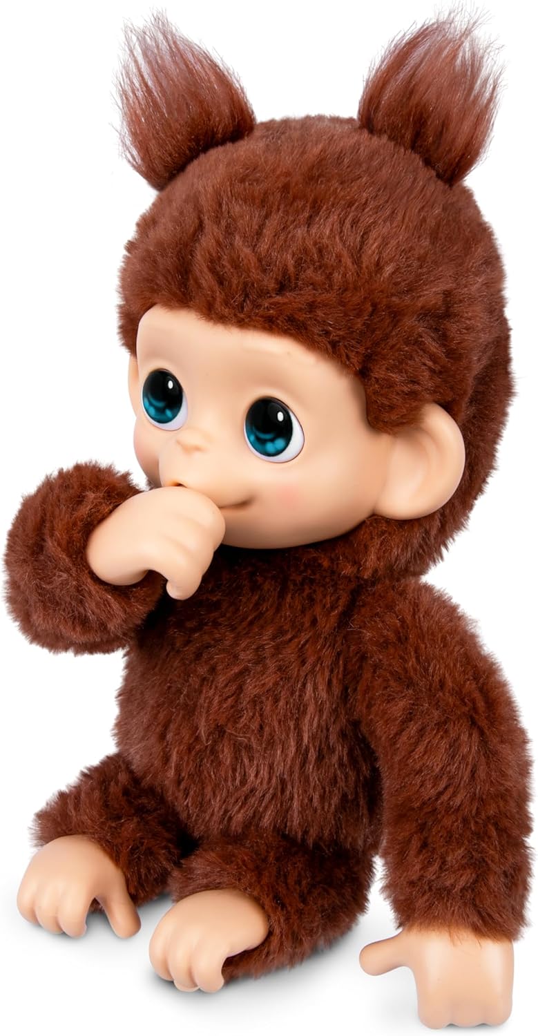Little Live Pets - My Baby Monkey Minis Brown Cherri, Kuscheltier