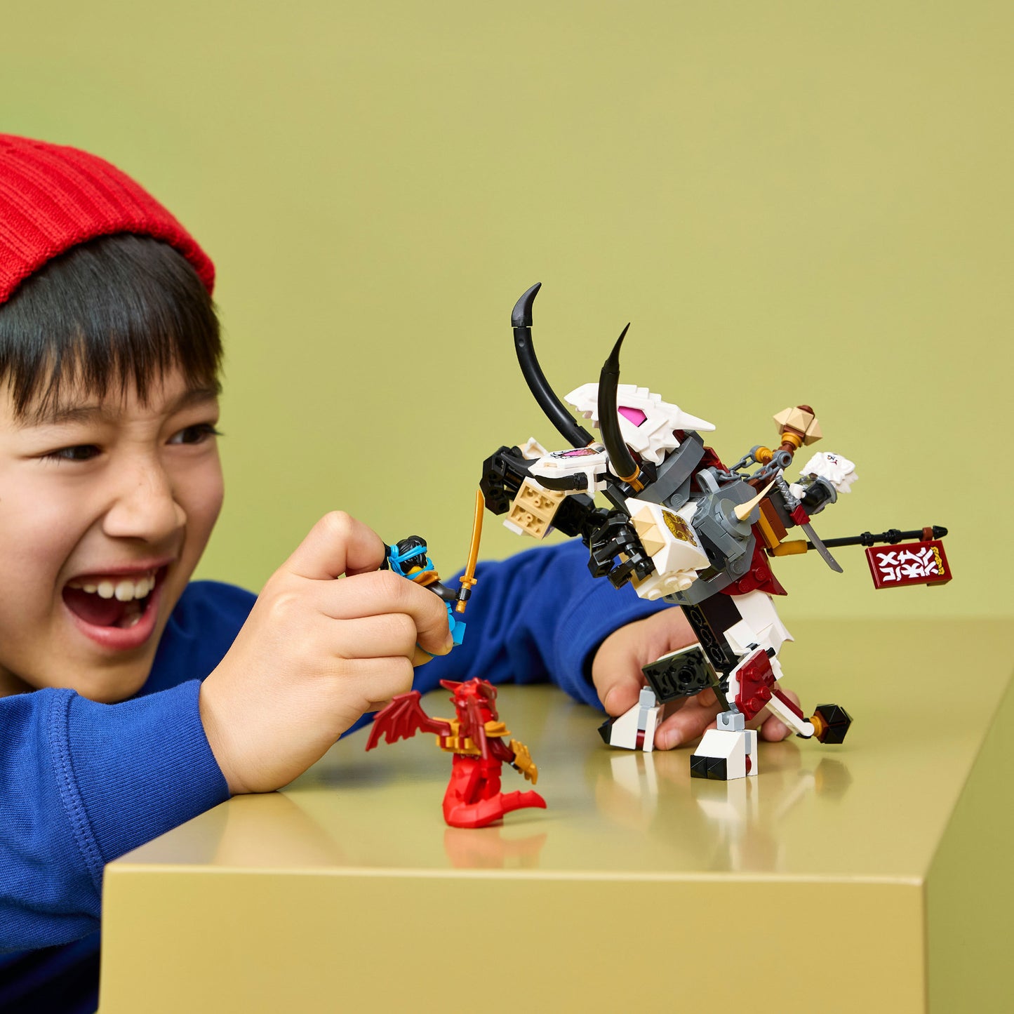 71863 Ninjago Zilvar auf seinem Drachentier Grimtak, Konstruktionsspielzeug