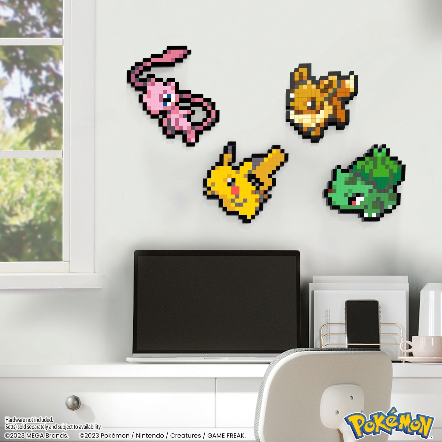 Mattel MEGA Pokémon Evoli Pixel Art, Konstruktionsspielzeug