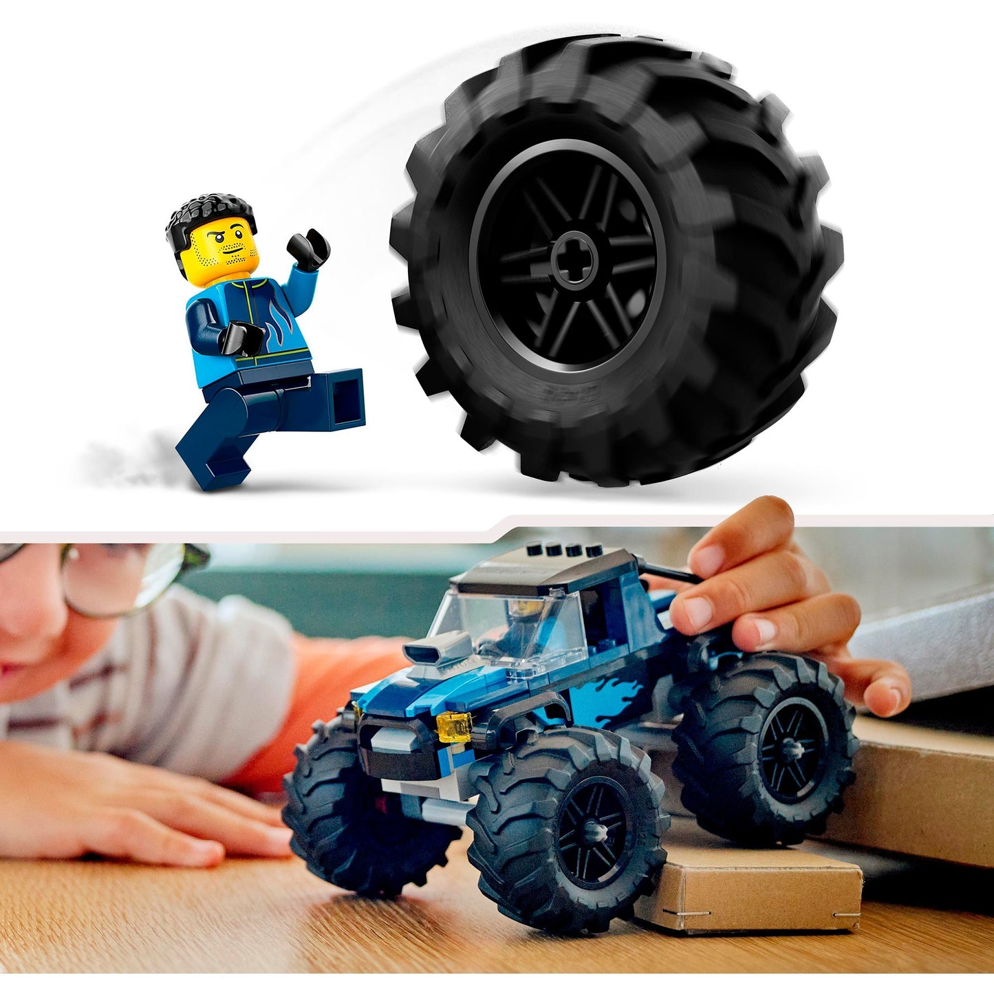 LEGO 60402 City Blauer Monstertruck, Konstruktionsspielzeug