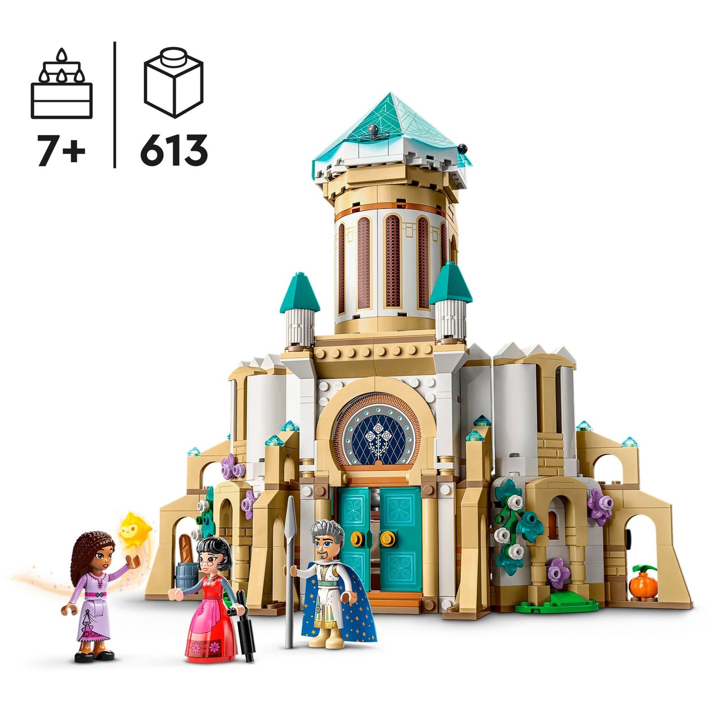 LEGO 43224 Disney Wish König Magnificos Schloss, Konstruktionsspielzeug