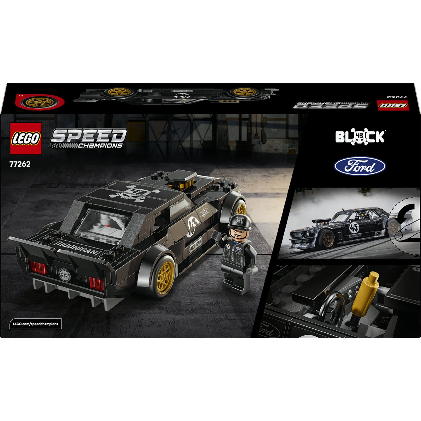 77262 Speed Champions Ken Blocks 1965 Ford Mustang Hoonicorn V1, Konstruktionsspielzeug
