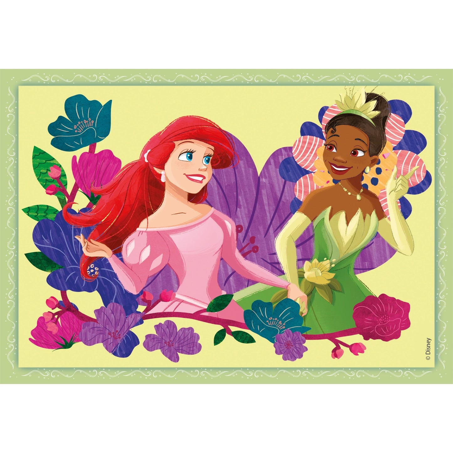 Clementoni Supercolor 4 in 1 - Disney Princess (4 Puzzle (12-24 Teile))