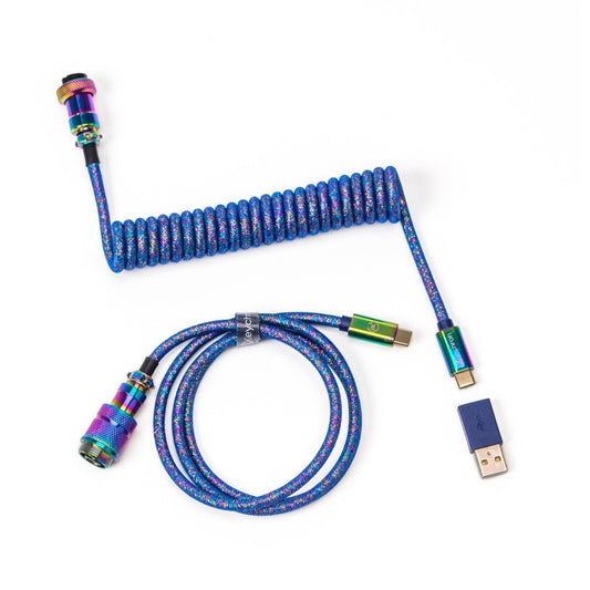 USB 3.2 Gen 1 Premium Coiled Aviator Kabel, USB-C Stecker > USB-C Stecker