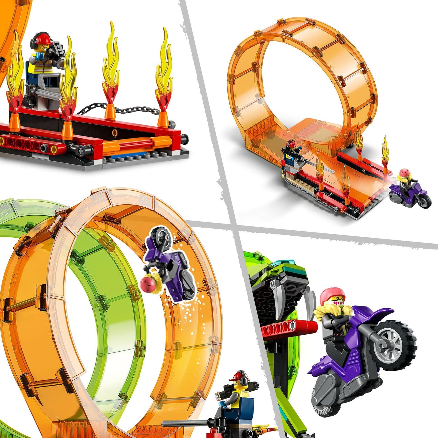 LEGO 60339 City Stuntz Stuntshow-Doppellooping Set, Konstruktionsspielzeug