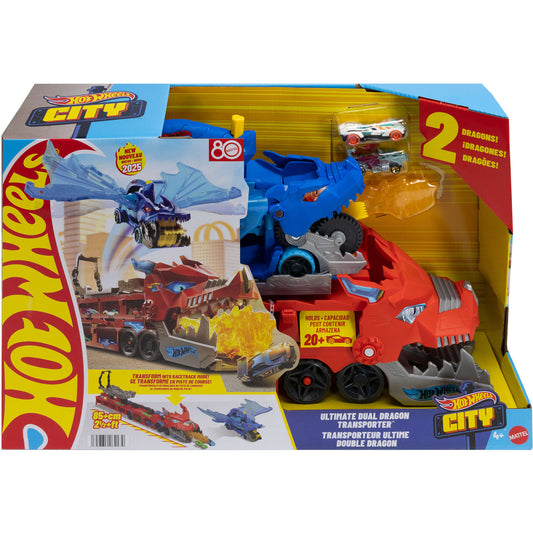 City Ultimativer 2-in-1 Drachen Transporter, Spielfahrzeug