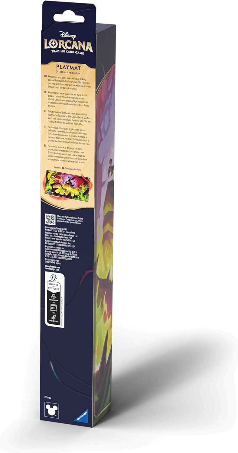 Disney Lorcana TCG: Winterzauber - Spielmatte Drachenfeuer, Sammelkarten