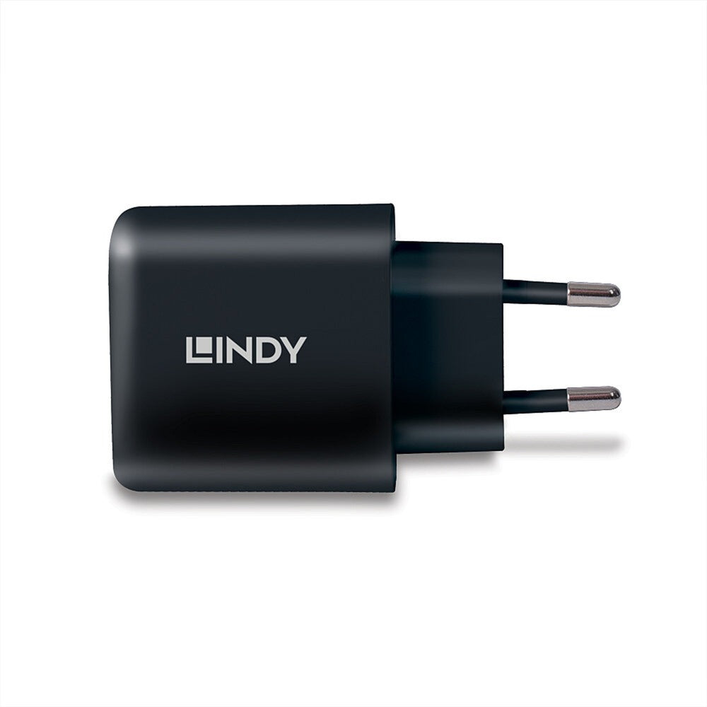 Lindy Ladegerät 65 Watt USB-C GaN Charger (schwarz, 1x USB-C PD 3.0, GaN, PPS)