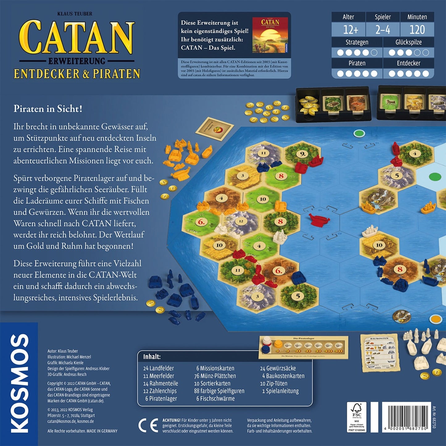 KOSMOS CATAN - Entdecker & Piraten, Brettspiel