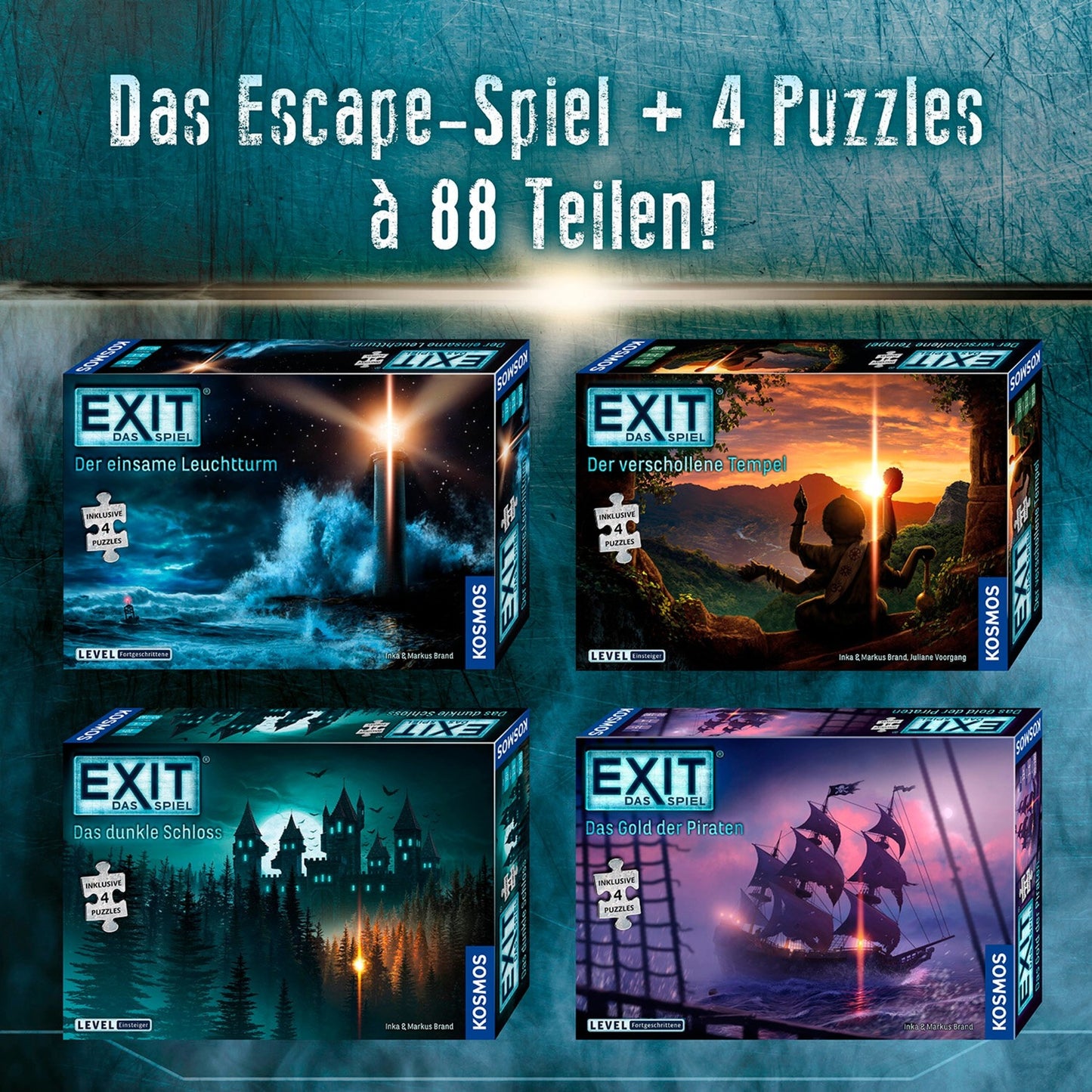 KOSMOS EXIT - Das Spiel + Puzzle - Das Gold der Piraten, Partyspiel