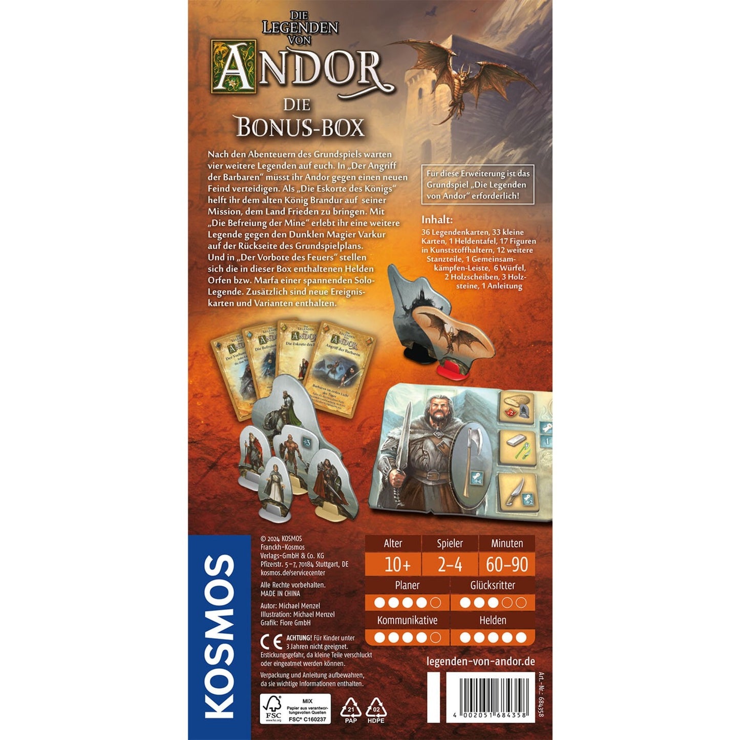 KOSMOS Die Legenden von Andor - Die Bonus-Box, Brettspiel