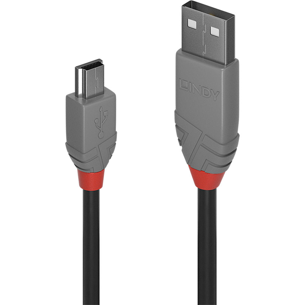USB 2.0 Typ A an Mini-B Kabel, Anthra Line