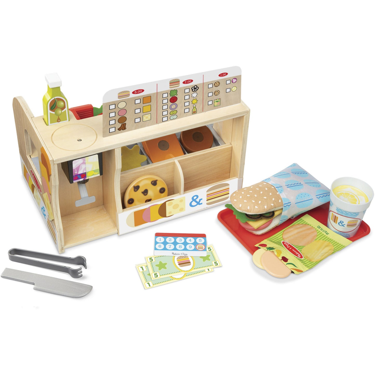 Melissa & Doug - Slice & Stack Sandwich Theke, Spielküche