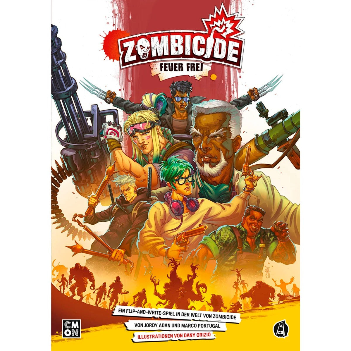 Asmodee Zombicide: Feuer Frei, Brettspiel