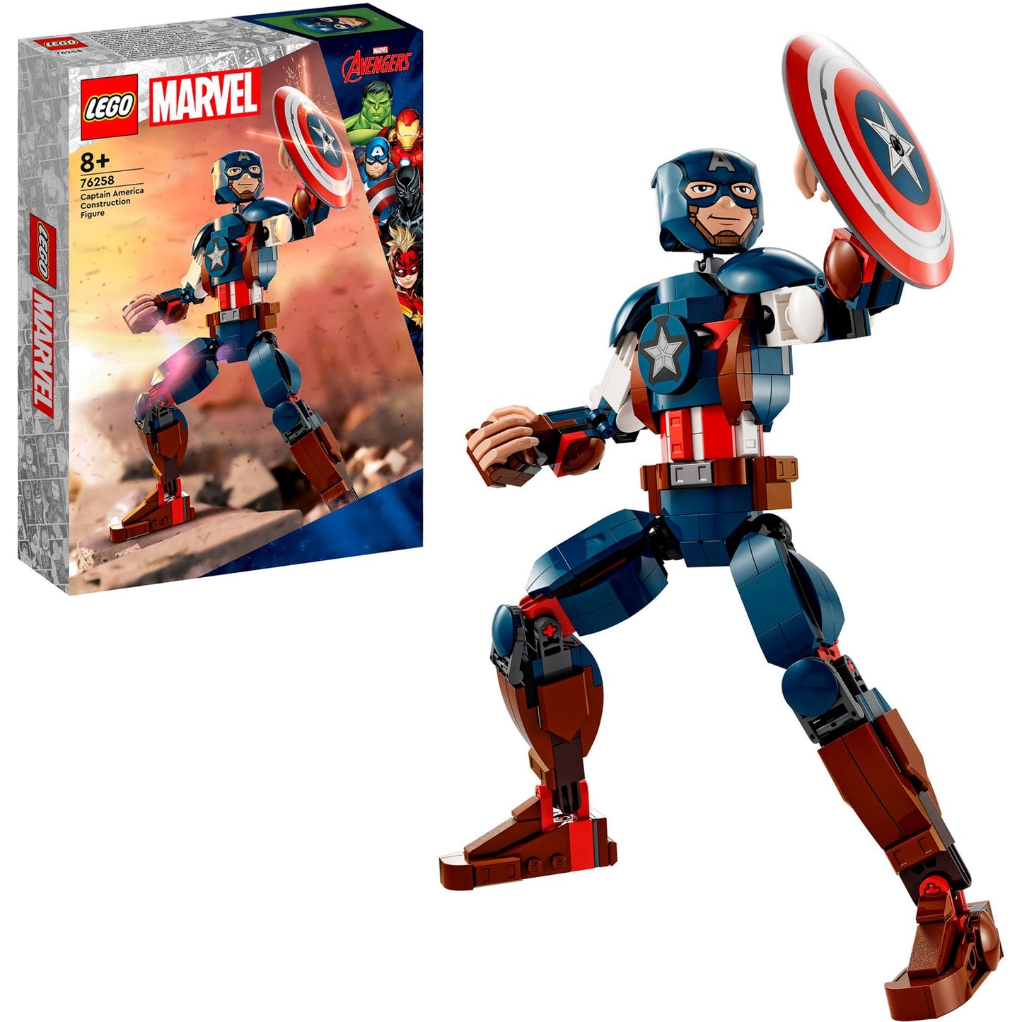 LEGO 76258 Marvel Super Heroes Captain America Baufigur, Konstruktionsspielzeug