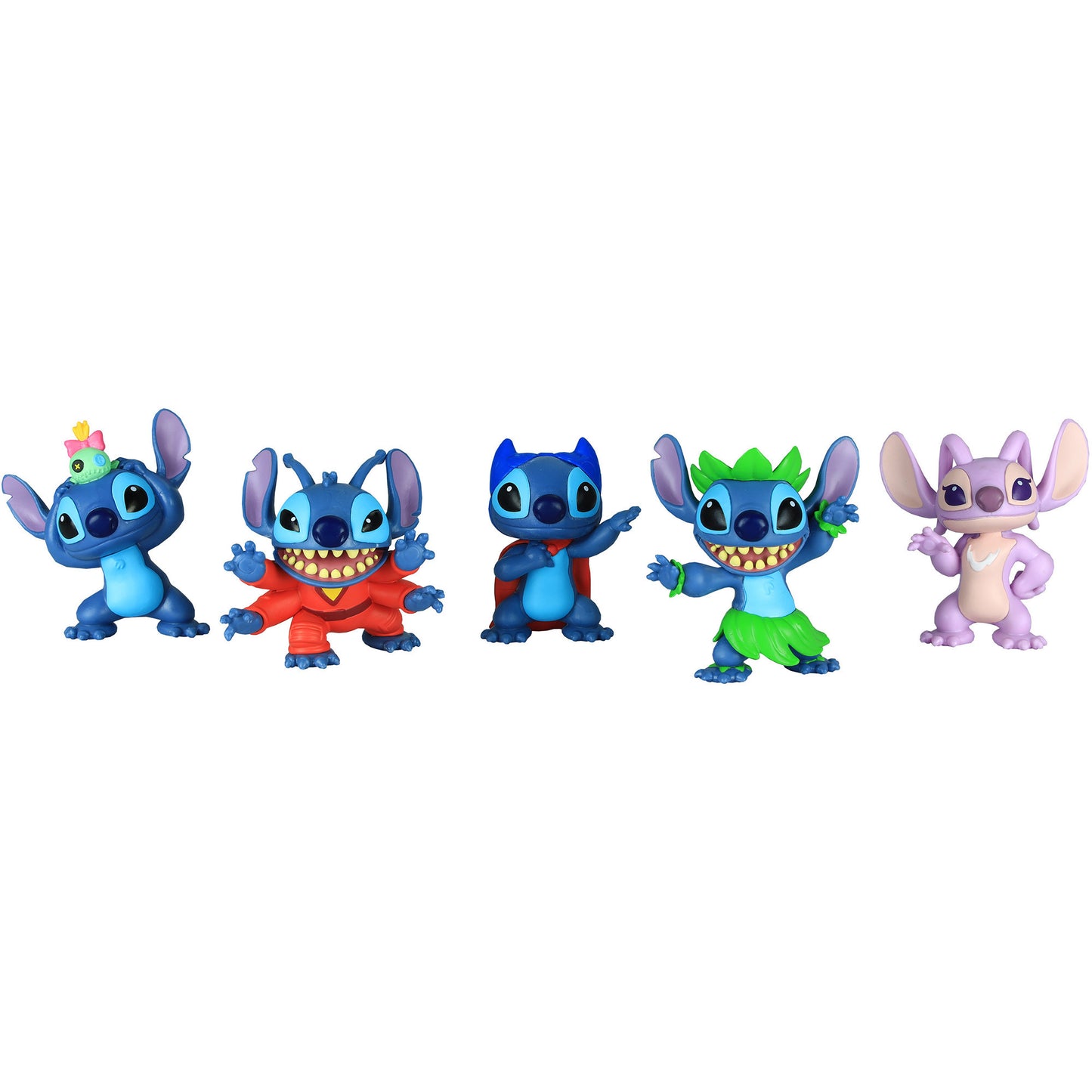 Disney Stitch Sammelfigurenbox mit 5 Figuren, Spielfigur