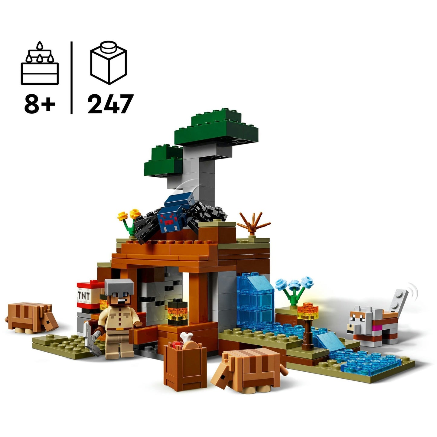 21269 Minecraft Die Expedition zur Gürteltiermine, Konstruktionsspielzeug