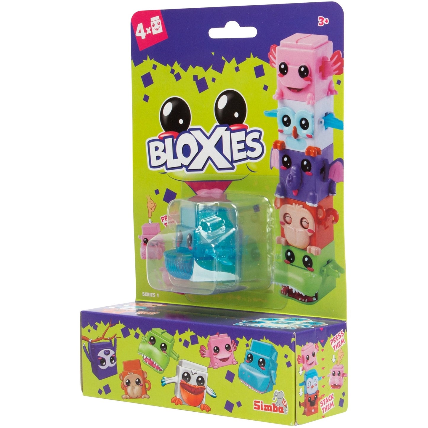 Simba Bloxies Spielfiguren Serie 1 (4er-Pack) (sortierter Artikel, 4 Figuren)