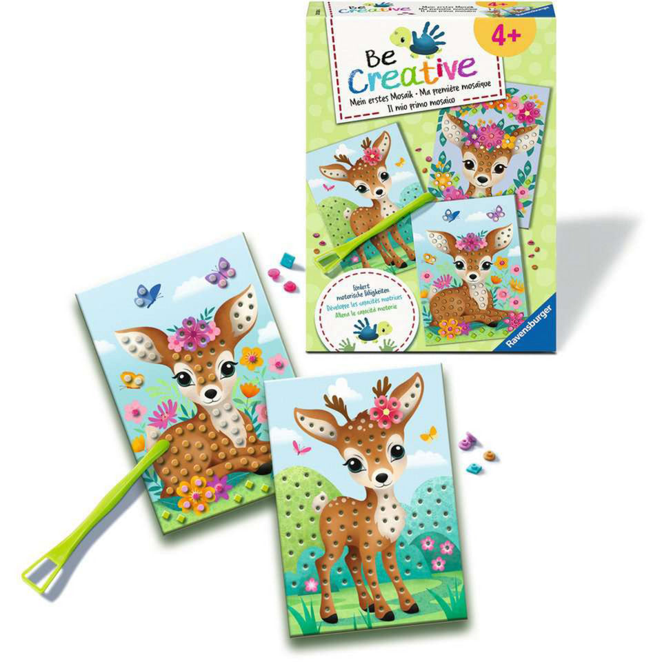 BeCreative - Bastelset DIY Mosaik Mein Bambi, Basteln