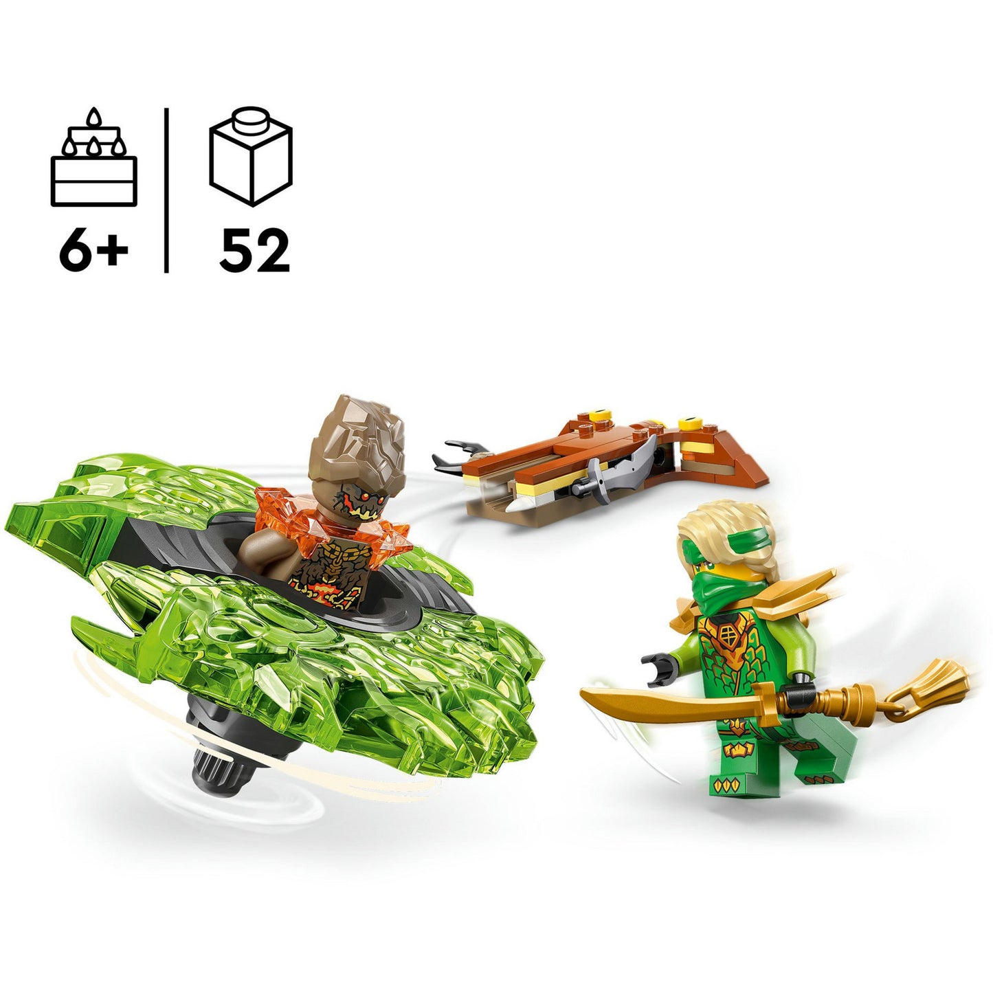 71850 Ninjago Lloyd vs. Elementarmonster-Spinner, Konstruktionsspielzeug