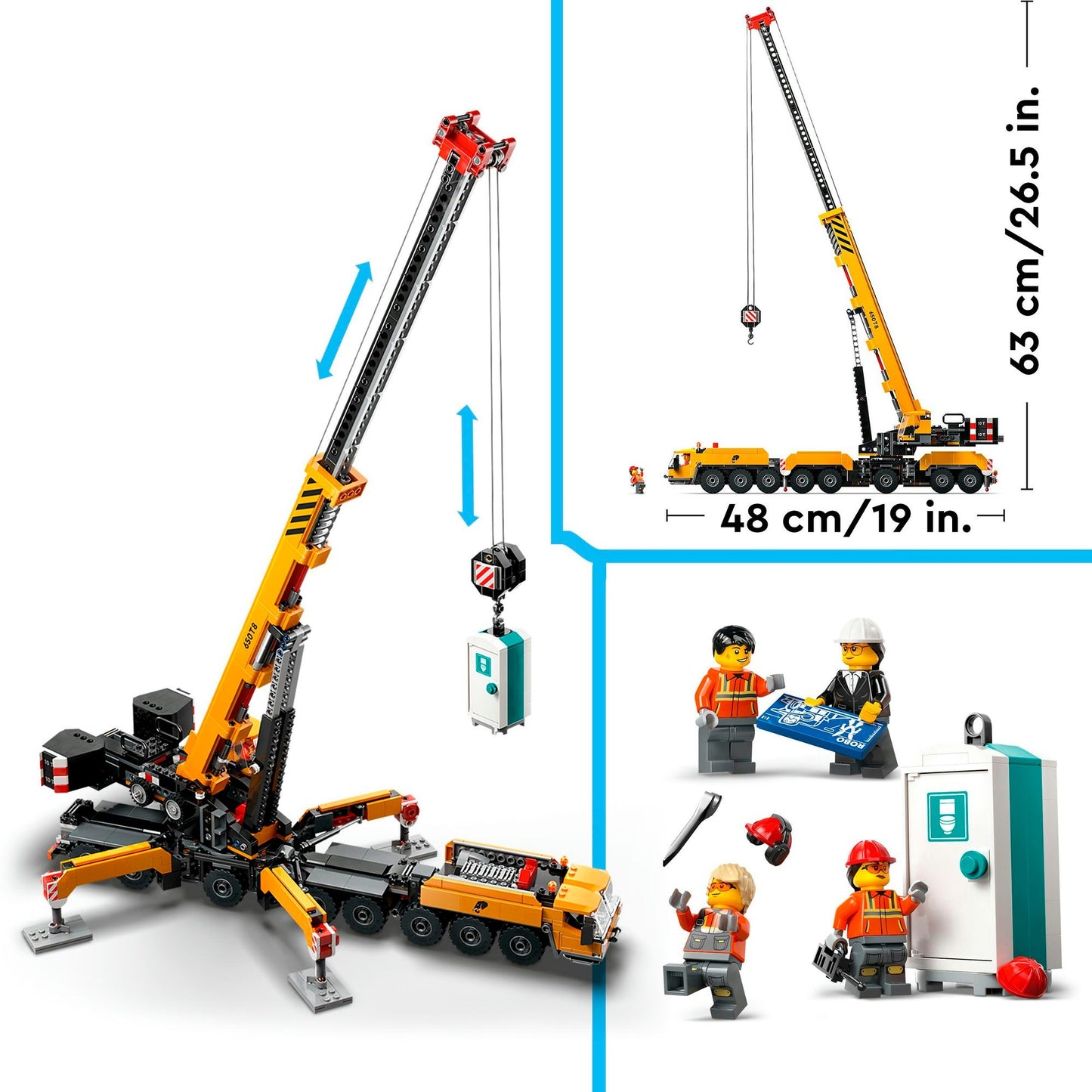 LEGO 60409 City Mobiler Baukran, Konstruktionsspielzeug