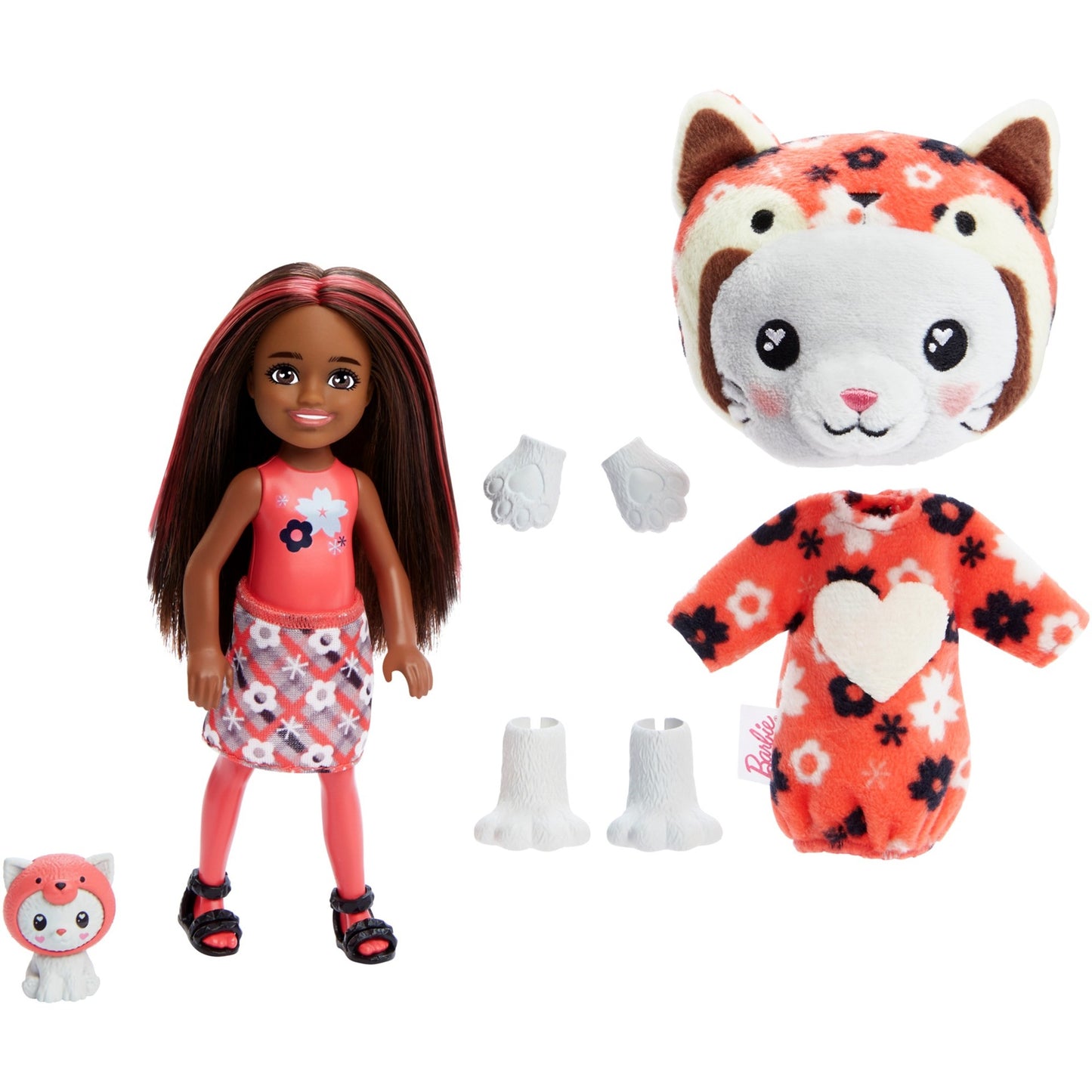 Barbie Barbie Cutie Reveal Chelsea Costume Cuties Serie - Kitty Red Panda