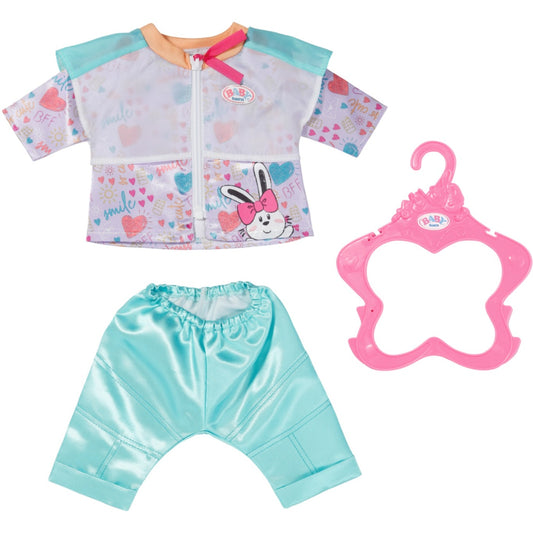 ZAPF Creation BABY born® Freizeitanzug Aqua 43cm (Jacke und Hose, inklusive Kleiderbügel)