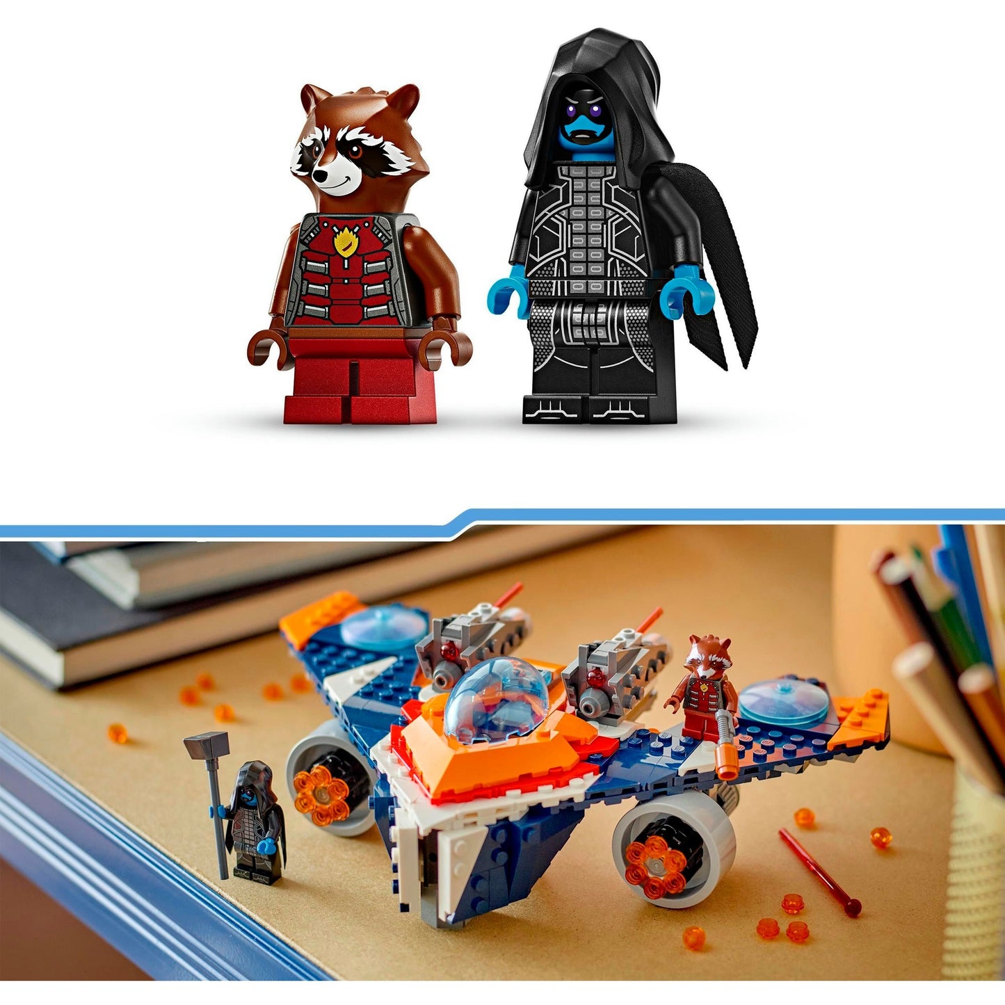 LEGO 76278 Marvel Super Heroes Rockets Raumschiff vs. Ronan, Konstruktionsspielzeug