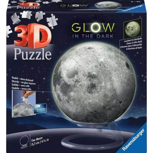 Ravensburger 3D Puzzleball Der Mond - Glow-in-the-Dark (72 Teile)