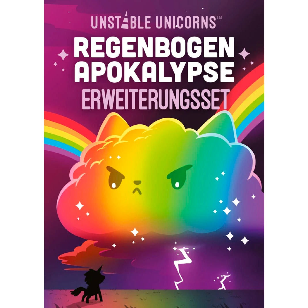 Asmodee Unstable Unicorns - Regenbogen-Apokalypse Erweiterungsset, Kartenspiel