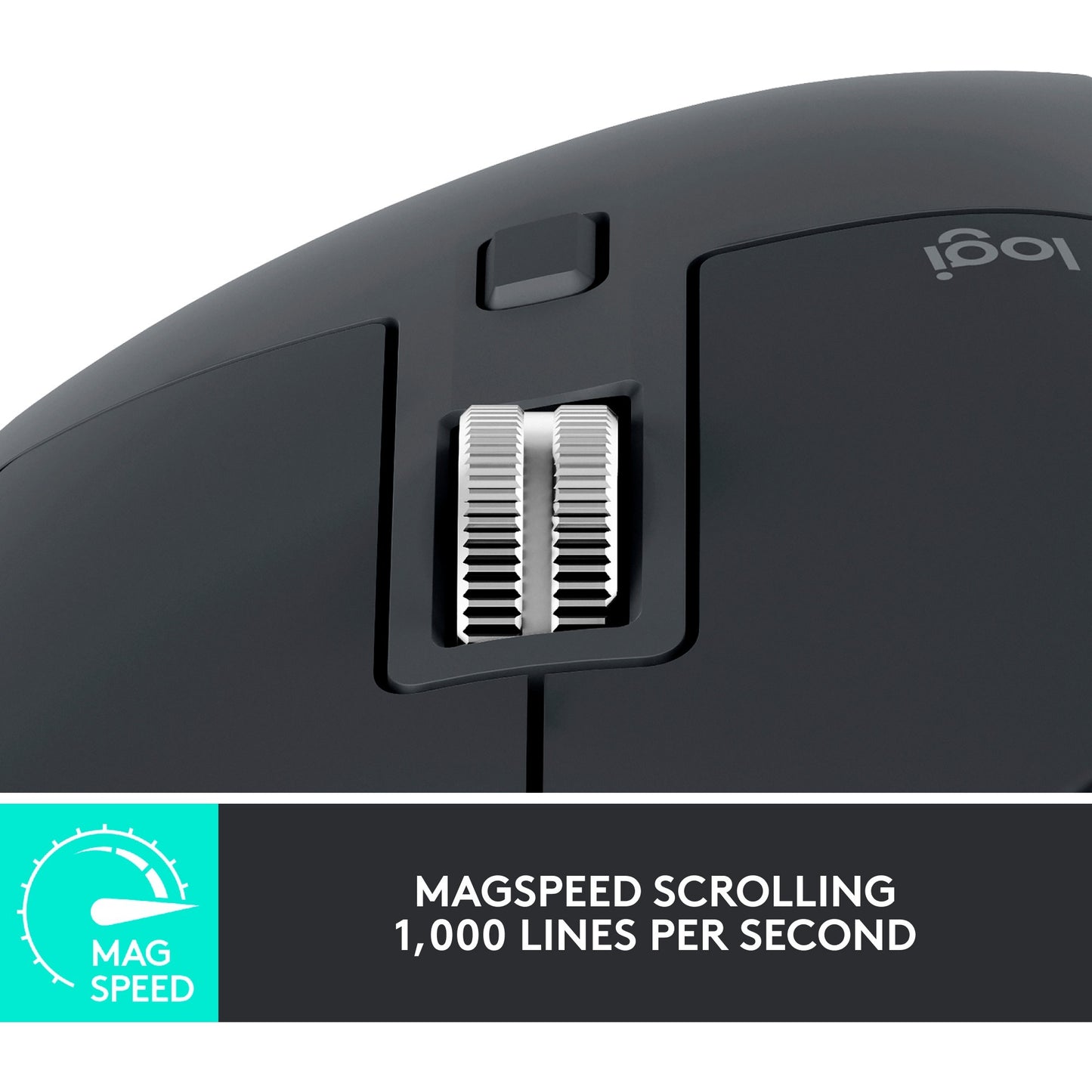 Logitech MX Master 3S (graphit, 7 Tasten, Logi Bolt, Bluetooth, kompatibel mit PC/Mac/iPad/Android)