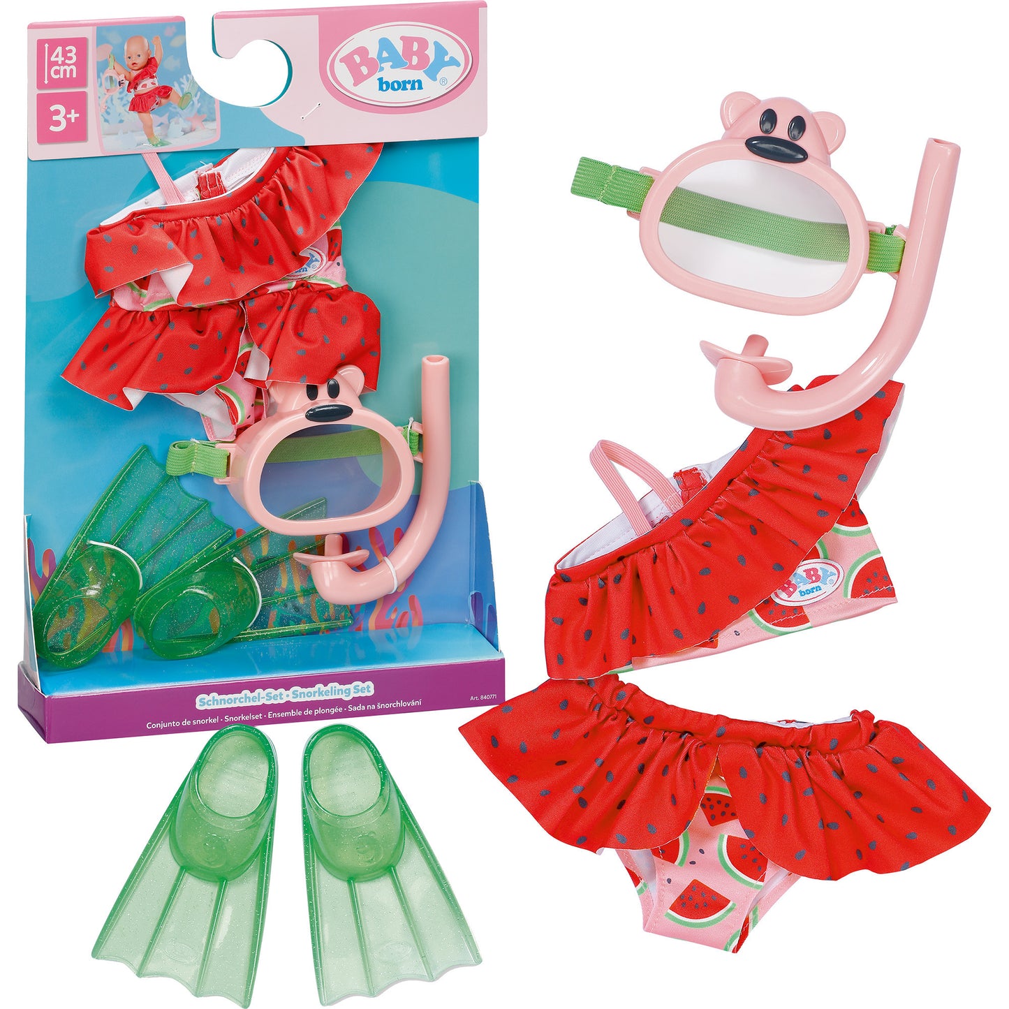 BABY born Schnorchel-Set 43cm, Puppenzubehör