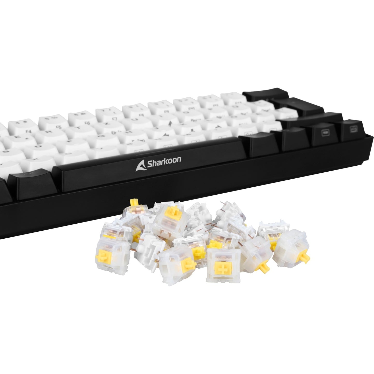 Sharkoon Gateron Cap Milky-Yellow Switch-Set (gelb/weiss, 35 Stück)