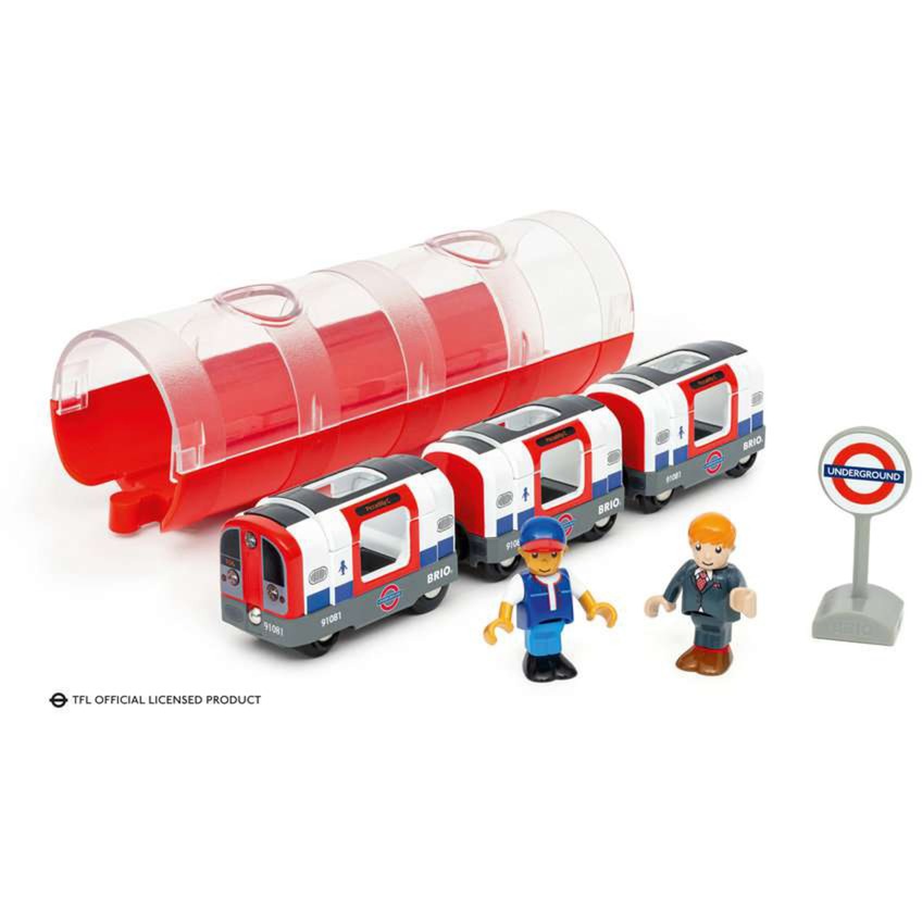 BRIO World Londoner U-Bahn mit Licht und Sound, Spielfahrzeug