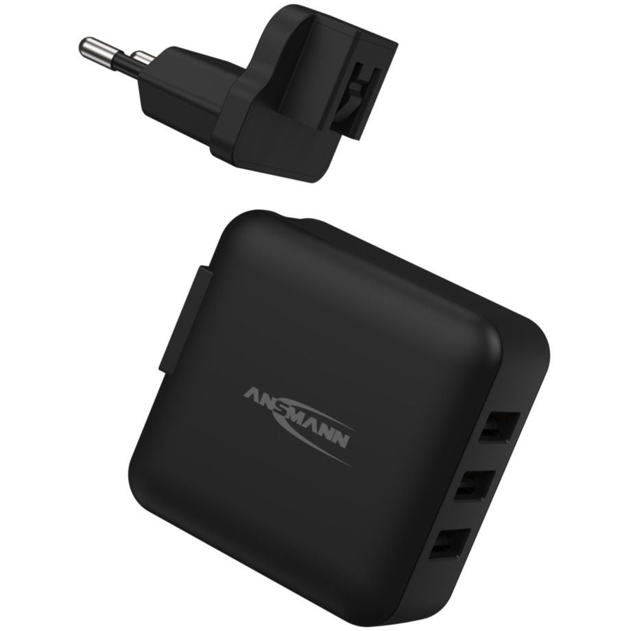 Ansmann USB-Ladegerät Travel Charger TC315 (schwarz, 3x USB-A, 15 Watt)