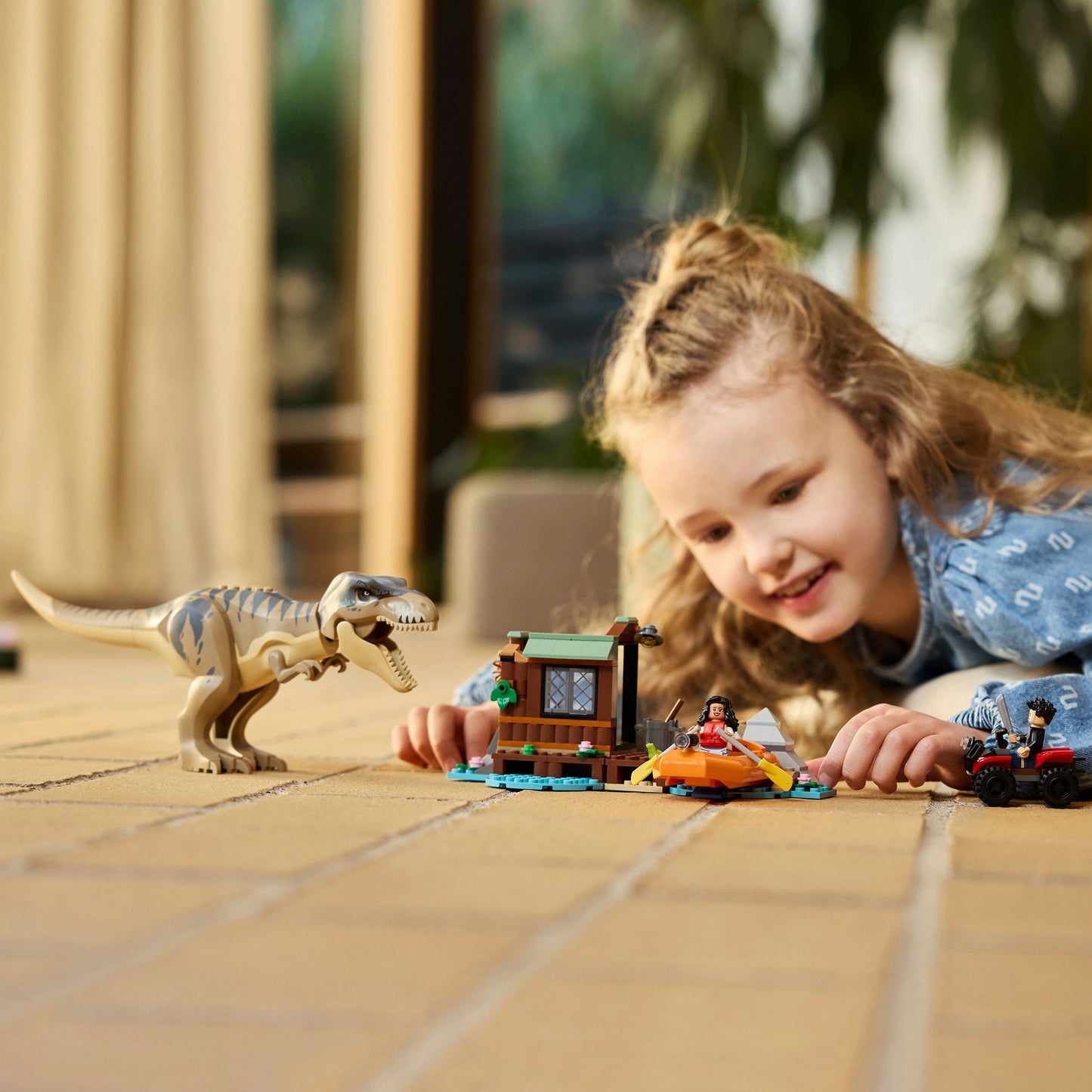 76975 Jurassic World Flucht vor dem T.Rex, Konstruktionsspielzeug