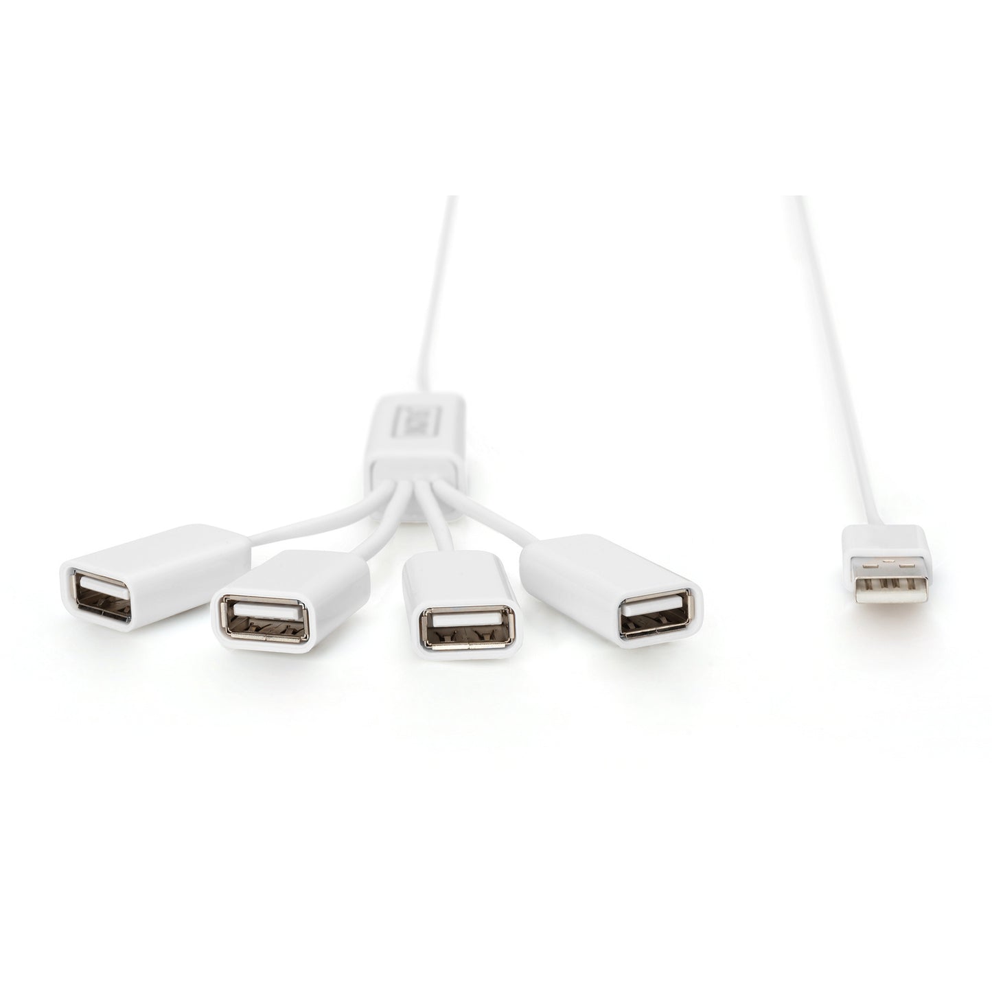 Slim Spider USB-Hub, USB-A 2.0 Stecker > 4x USB-A Buchse