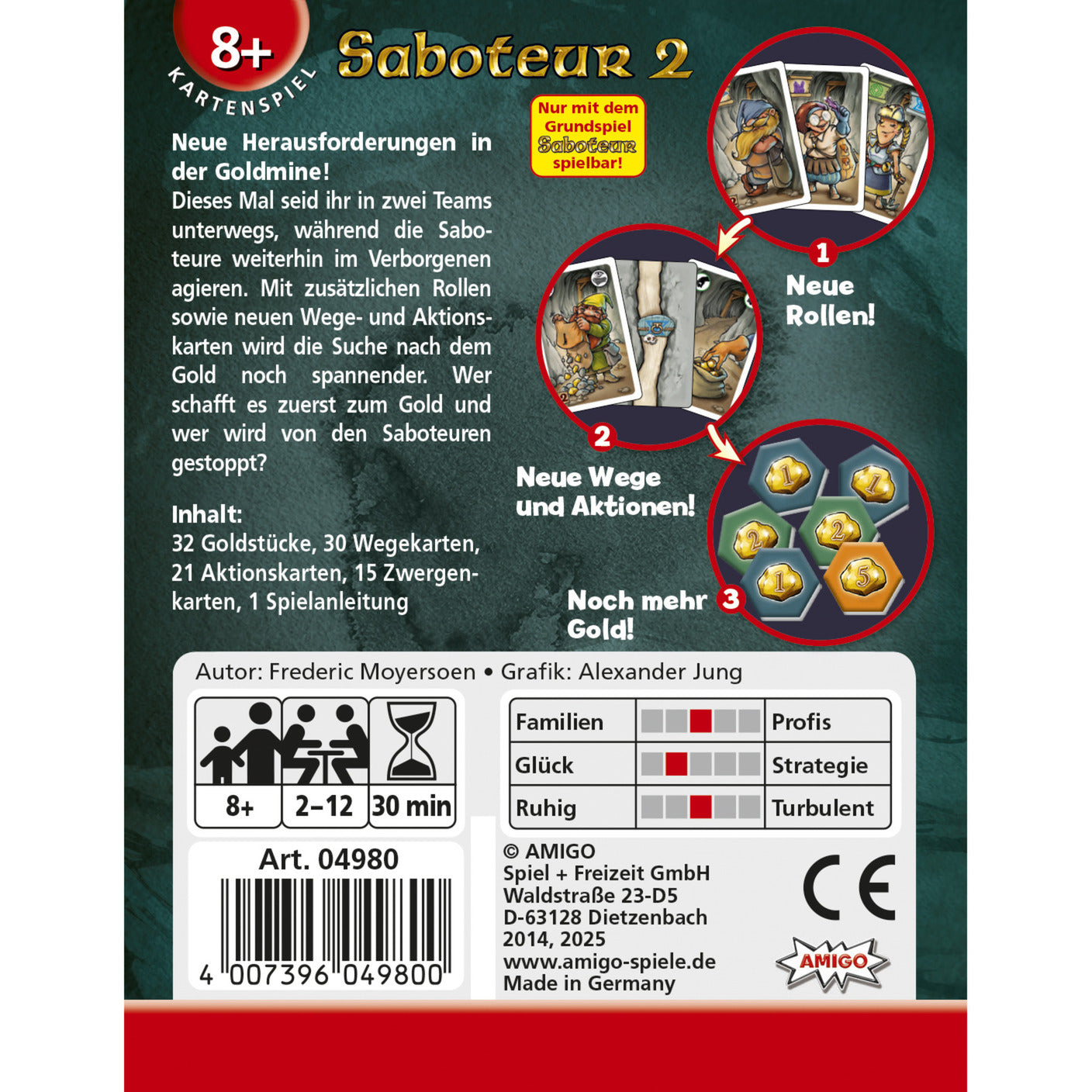 Saboteur 2 Refresh, Kartenspiel