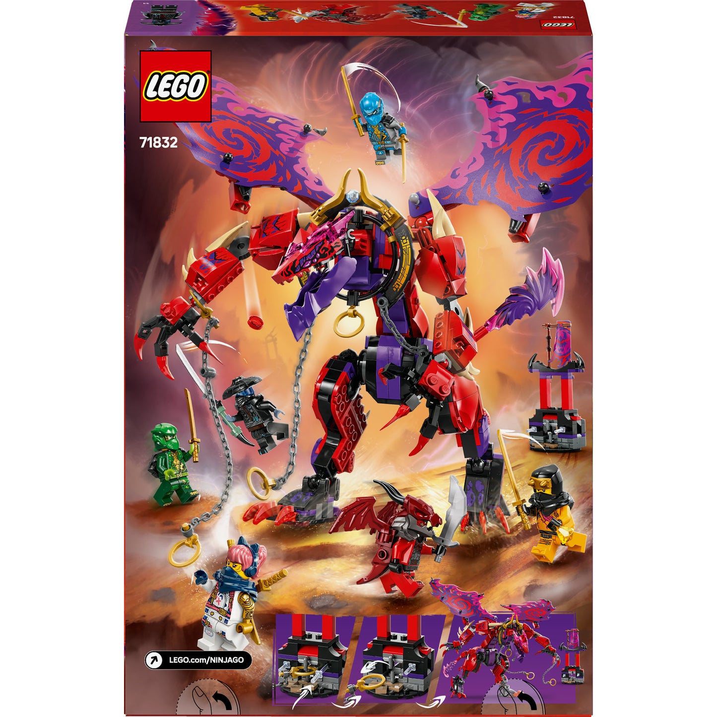 71832 Ninjago Chaosdrache Donnerzahn, Konstruktionsspielzeug