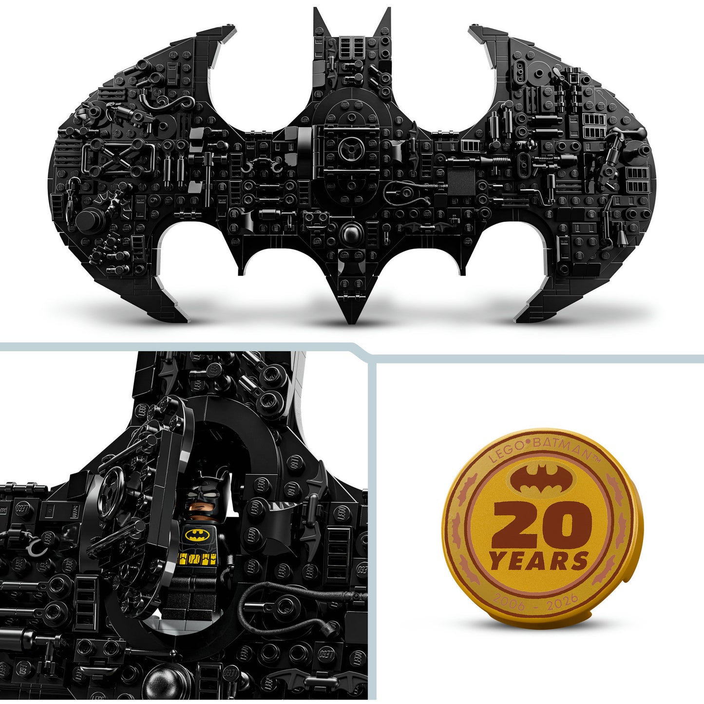 76330 DC Super Heroes Batman Logo, Konstruktionsspielzeug