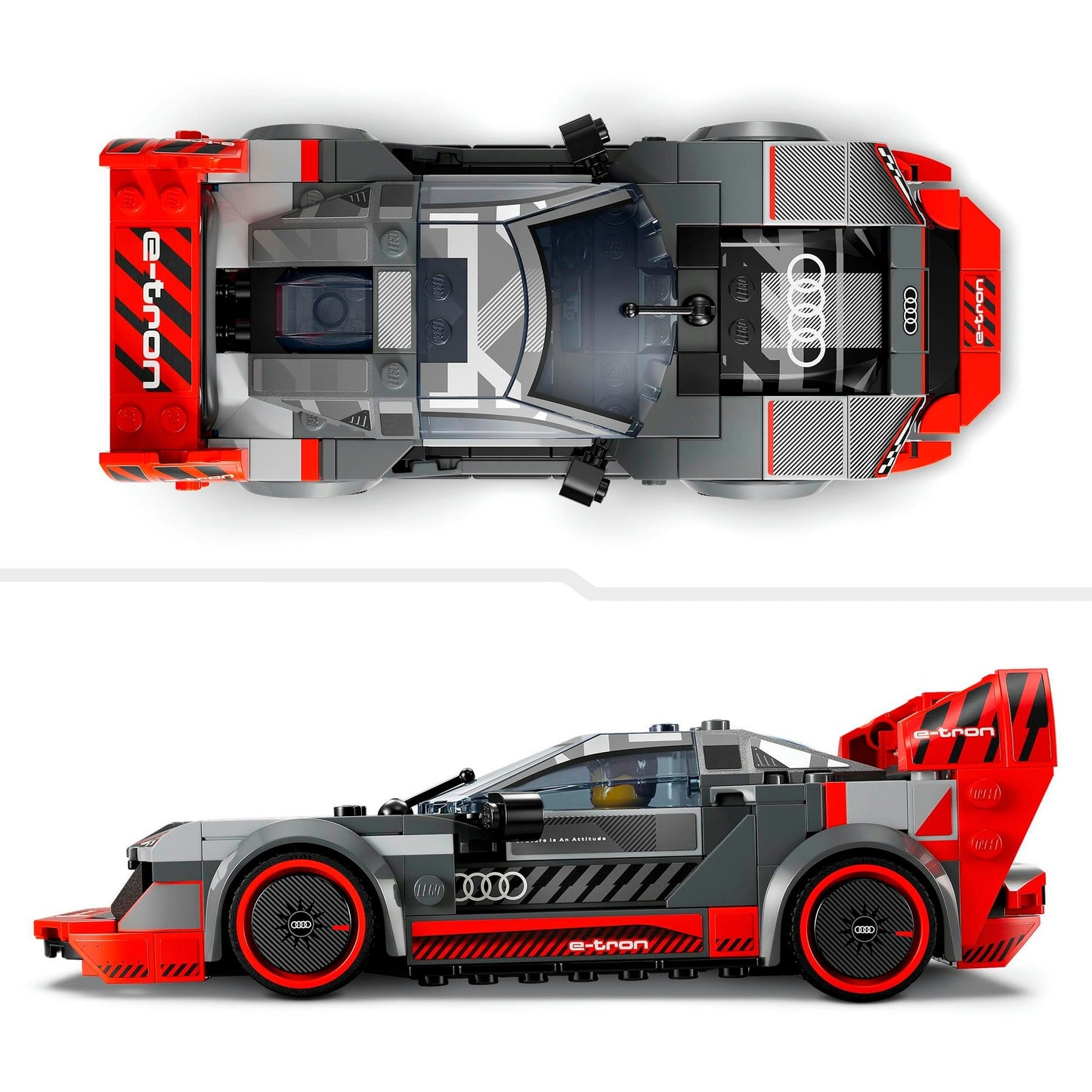 LEGO 76921 Speed Champions Audi S1 e-tron quattro Rennwagen, Konstruktionsspielzeug