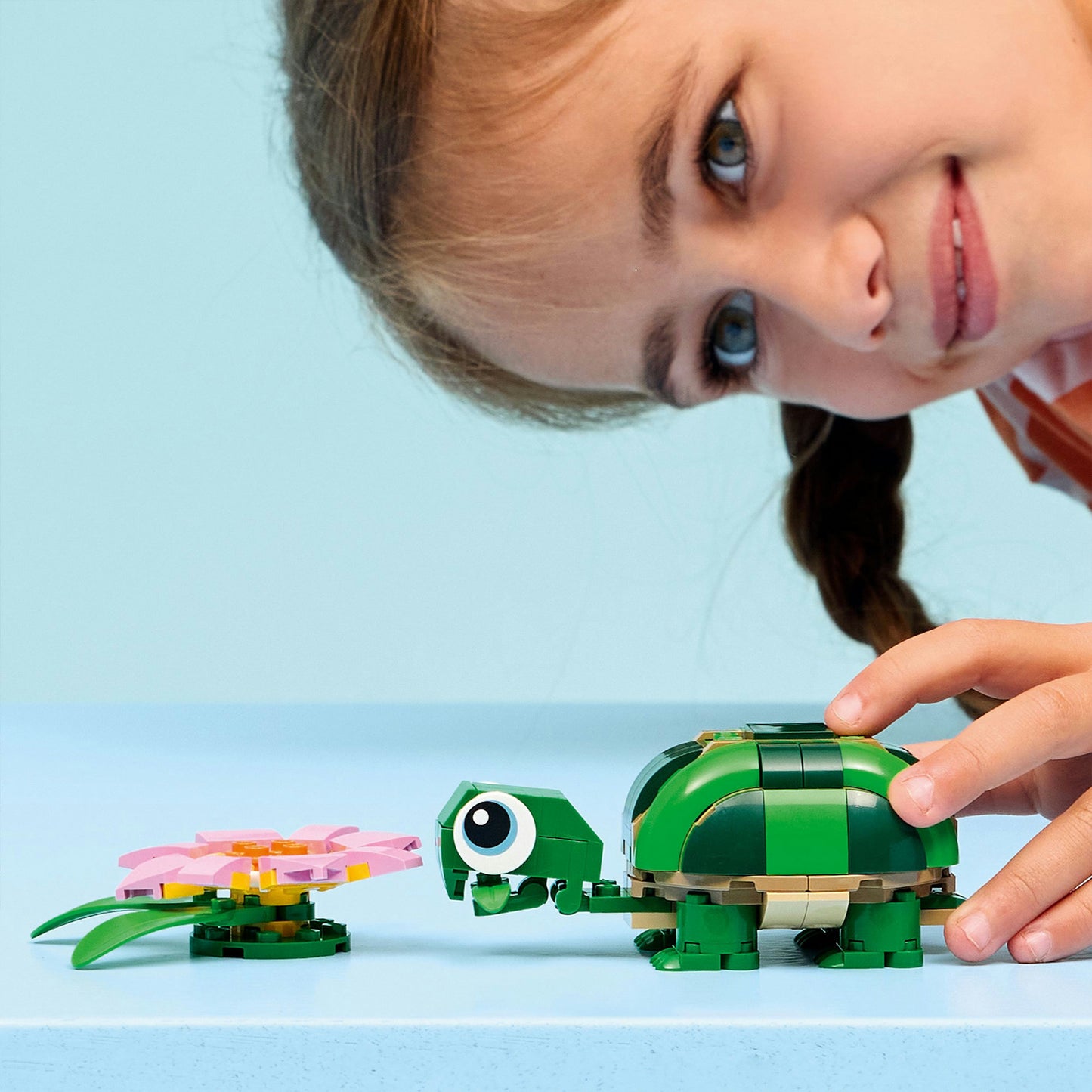31377 Creator 3-in-1 Schildkröte mit Seerose, Konstruktionsspielzeug