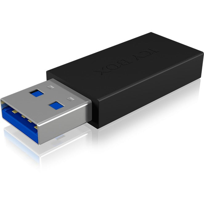 Icy Box USB 3.2 Gen 2 Adapter IB-CB015, USB-A Stecker > USB-C Buchse (schwarz)