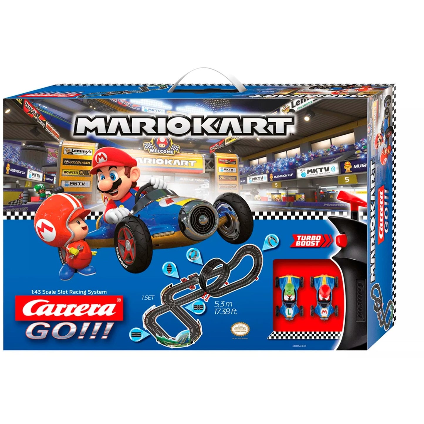 Carrera GO!!! Mario Kart 8- Mach 8 (Mit Mario Kart Dekoelementen)